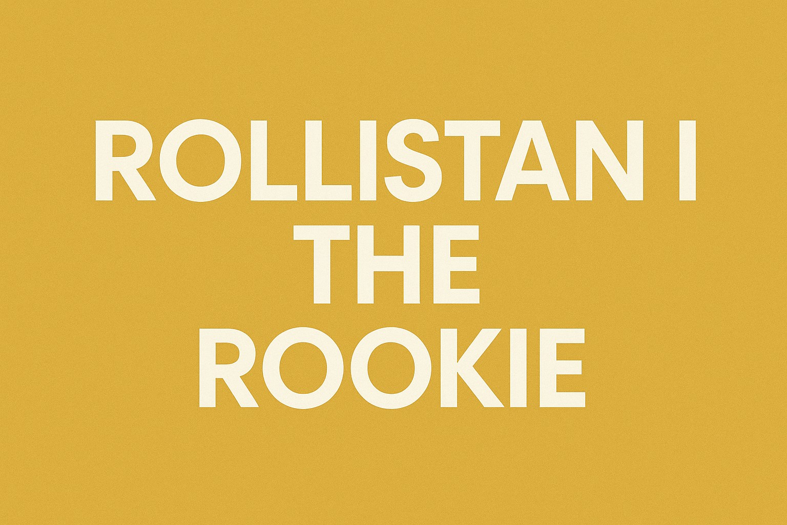 Rollanthe Rookie Rollistan i The Rookie – Skådespelarna i polisserien