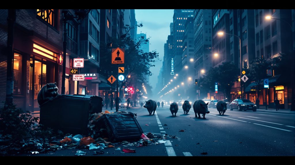 Vildjur invaderar städer världen över – "Som sci-fi"