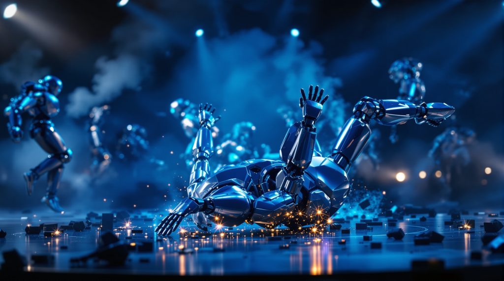 Robotar faller ihop under Cardi B - viral katastrof!