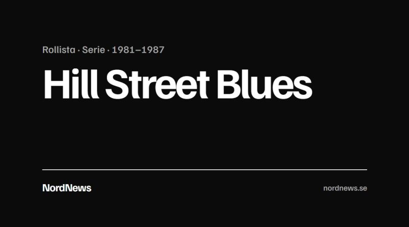 Titelkort: Rollista · Serie · 1981–1987 – Hill Street Blues