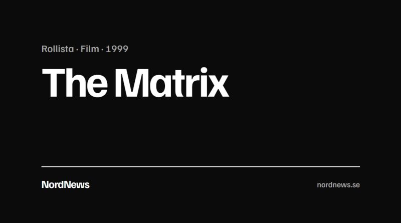 Titelkort: Rollista · Film · 1999 – The Matrix